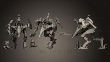 Figurines heroes, monsters and demons (STKM_0432) 3D model for CNC machine